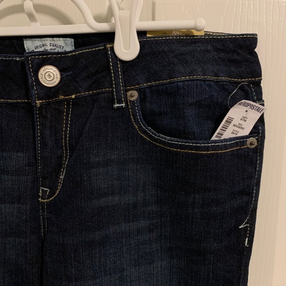 Aeropostale Women Bayla Low Rise Distressed Skinny Jeans Size 5/6 - Picture 4 of 11